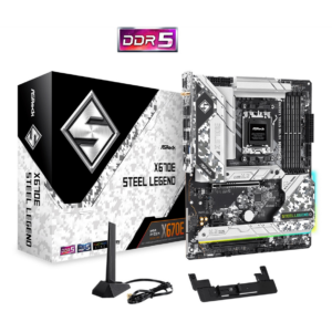ASRock X670E Steel Legend, Socket AM5, PCIe 5.0, 4x M.2, USB 3.2, WiFi AX 6E, ATX