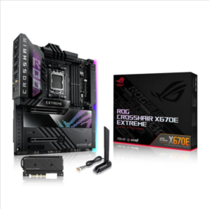 ASUS ROG CROSSHAIR X670E EXTREME WIFI, Socket AM5, PCIe 5.0, 5x M.2, AX WiFi 6E, 10GbE, USB 3.2, ATX
