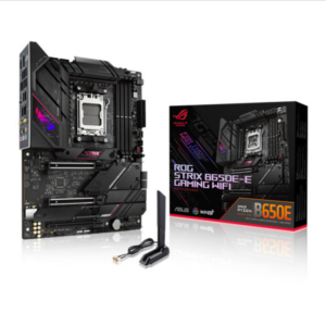 ASUS ROG STRIX B650E-E GAMING WIFI, Socket AM5, PCIe 5.0, 4x M.2, AX WiFi 6E, USB 3.2, ATX