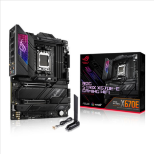 ASUS ROG STRIX X670E-E GAMING WIFI, Socket AM5, PCIe 5.0, 4x M.2, AX WiFi 6E, USB 3.2, ATX