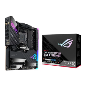 ASUS ROG Crosshair VIII EXTREME X570, Socket AM4, PCIe 4.0, 2x M.2, AX WiFi, EATX (Note: Case must support E-ATX)