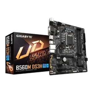 Gigabyte B560M DS3H, Socket 1200, 1x M.2, GbE, USB 3.2 Gen1, Micro-ATX