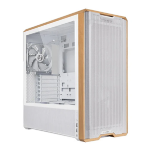 Lian Li Lancool 217 Wood ATX Case – White