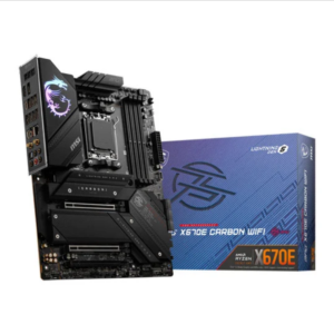 MSI X670E CARBON WIFI, Socket AM5, PCIe 5.0, 4x M.2, USB 3.2, WiFi AX, ATX