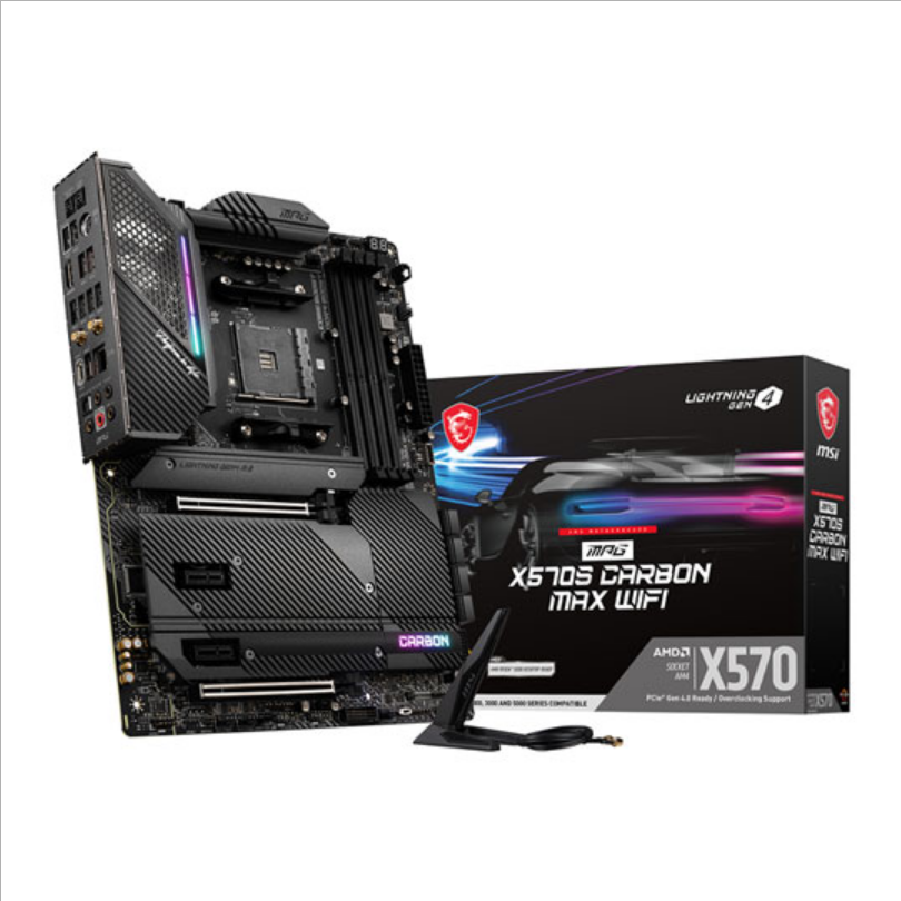 MSI MPG CARBON MAX WiFi X570S, Socket AM4, PCIe 4.0, 4x M.2, AX WiFi, ATX “CLEARANCE”
