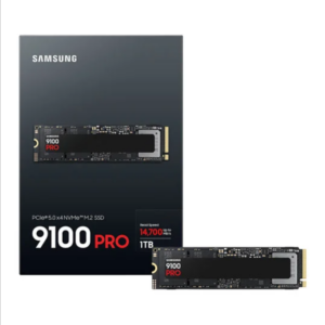 1TB Samsung 9100 PRO, PCIe 5.0, M.2 NVMe SSD, 14700MB/s Read, 13300MB/s Write (Ultra High Speed)