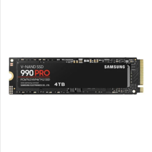 4TB Samsung 990 PRO, PCIe 4.0, M.2 NVMe SSD, 7450MB/s Read, 6900MB/s Write (Ultra High Speed)