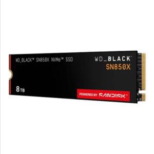 8TB WD Black SN850x, PCIe 4.0, NVMe SSD, 7200MB/s Read, 6600MB/s Write (Ultra High Speed)