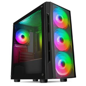 CiT Flash Micro-ATX Case – Black