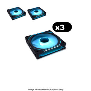 3x Lian Li UNI FAN SL-INF Infinity RGB – 120mm, Black