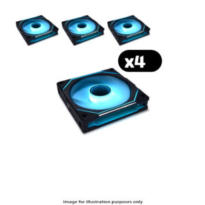 4x Lian Li UNI FAN SL-INF Infinity RGB – 120mm, Black
