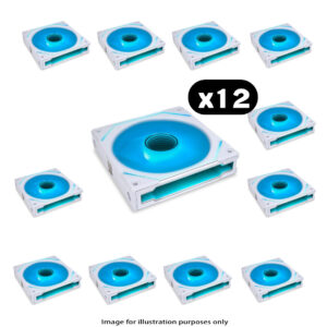 12x Lian Li UNI FAN SL-INF Infinity RGB – 120mm, White
