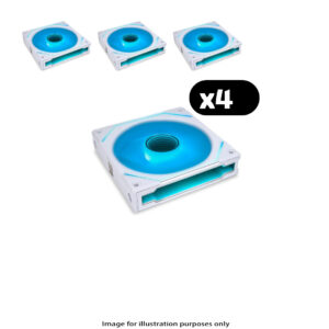 4x Lian Li UNI FAN SL-INF Infinity RGB – 120mm, White