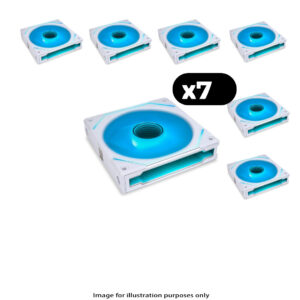 7x Lian Li UNI FAN SL-INF Infinity RGB – 120mm, White