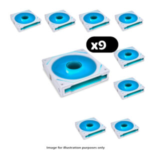 9x Lian Li UNI FAN SL-INF Infinity RGB – 120mm, White