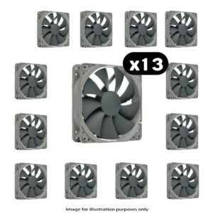 13x Noctua NF-P12 REDUX – 120mm, Grey/Black